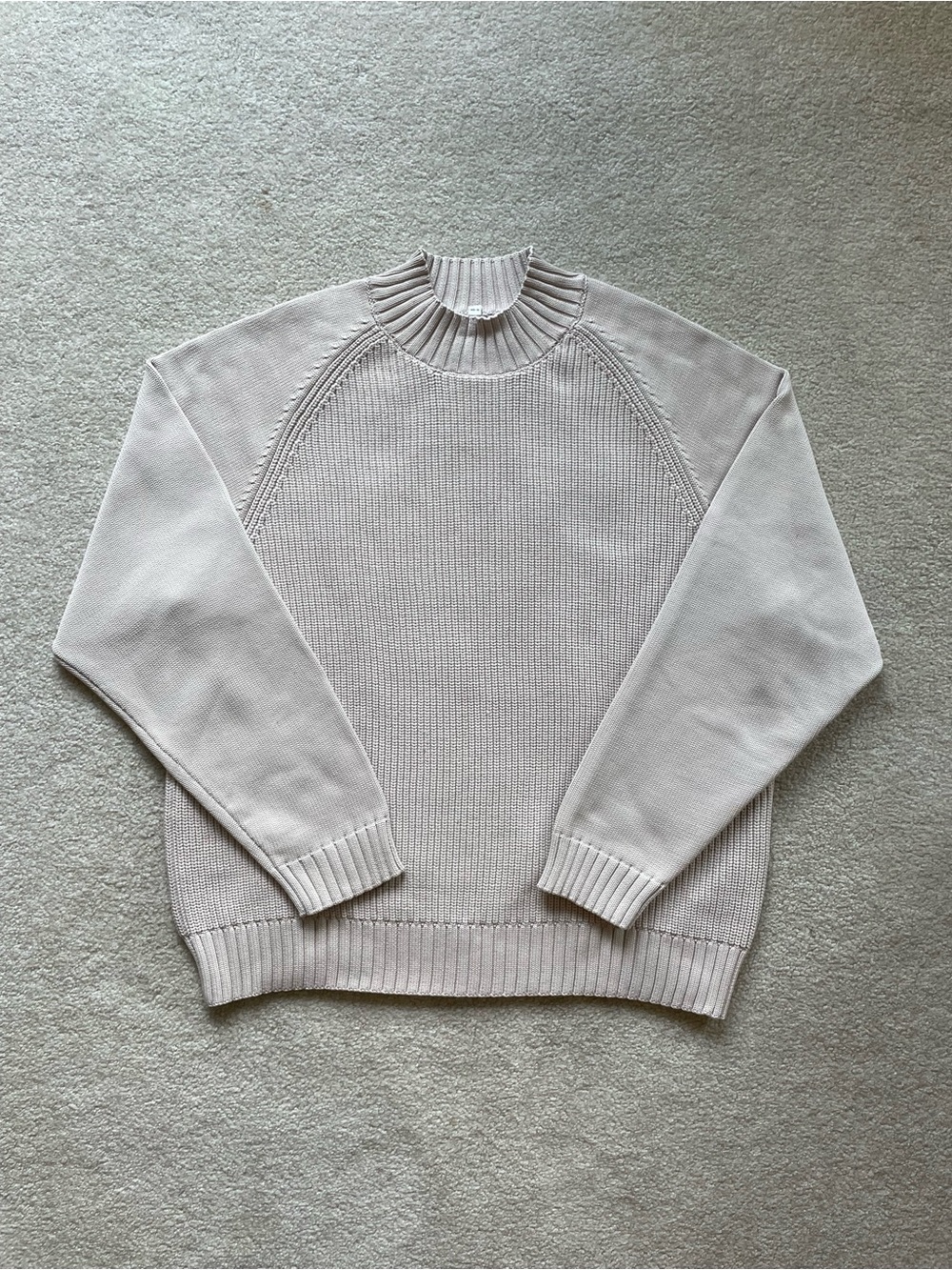 Muji Women's Crewneck Sweater in Light Beige